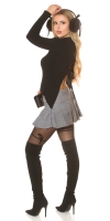 Fusta pantaloni Sexy cu box pleats & curea Blogger Style