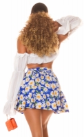 Fusta pantaloni Sexy cu talie inalta curea care se leaga