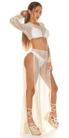 Fuste lungi sexy cu talie inalta Net / Cover-Up