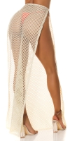 Fuste lungi sexy cu talie inalta Net / Cover-Up
