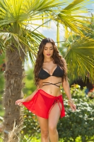 Fuste mini sexy Cover-Up care se leaga
