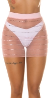 Fuste mini sexy plasa cu sclipici / Cover-Up