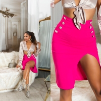 Fuste Sexy HighwaistPencil cu decorative nasturi