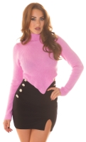 Helanca Pulover Sexy cu buricul gol tricot