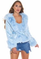 Jachete dama cu blana artificiala Sexy Cozy iarna