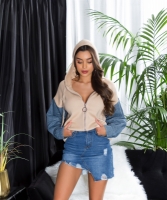 Jachete dama la moda cu Jeanssleeves