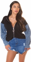 Jachete dama la moda cu Jeanssleeves
