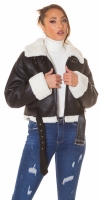 Jachete dama la moda piele intoarsa artificiala 