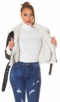 Jachete dama la moda piele intoarsa artificiala 