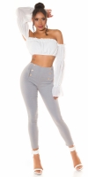 Jeggings sexy cu talie inalta