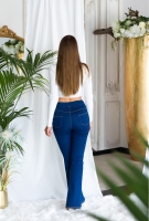 Jeggings Sexy cu talie inalta evazati