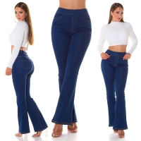 Jeggings Sexy cu talie inalta evazati