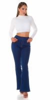 Jeggings Sexy cu talie inalta evazati