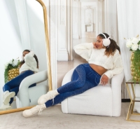 Jeggings Sexy Musthave cu talie inalta sclipici