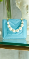 la moda Ultra Mini Handbag cu perle handle