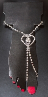 Lantic femei la moda toe cu strasuri heart