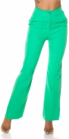 Pantaloni Elegant talie inalta office style evazati