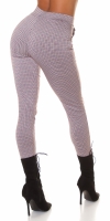 Pantaloni la moda cu talie inalta buzunare