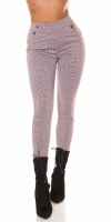 Pantaloni la moda cu talie inalta buzunare
