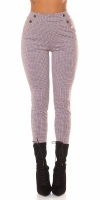Pantaloni la moda cu talie inalta buzunare