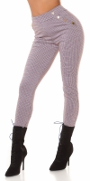 Pantaloni la moda cu talie inalta buzunare