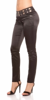 Pantaloni office dama sexy cu pinstripes