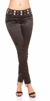 Pantaloni office dama sexy cu pinstripes