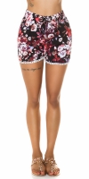 Pantaloni scurti la moda de vara cu imprimeu floral