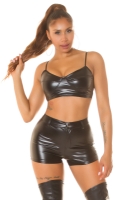 Pantaloni scurti sexy cu talie inalta