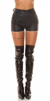 Pantaloni scurti sexy cu talie inalta sclipici