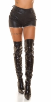 Pantaloni scurti sexy cu talie inalta sclipici