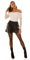 Pantaloni scurti Sexy Musthave piele ecologica