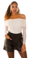 Pantaloni scurti Sexy Musthave piele ecologica