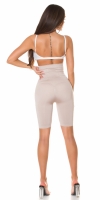 Pantaloni scurti sexy Shapewear cu talie inalta Biker