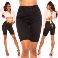 Pantaloni scurti Sexy talie inalta denim