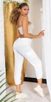 Pantaloni sexy Cargo Style cu lanturi