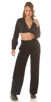 Pantaloni sexy cu talie inalta asimetric