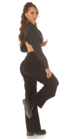 Pantaloni sexy cu talie inalta asimetric