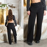 Pantaloni sexy cu talie inalta asimetric