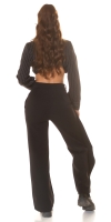 Pantaloni sexy cu talie inalta asimetric