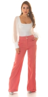 Pantaloni sexy cu talie inalta evazati
