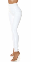 Pantaloni sexy cu talie inalta Latex Look