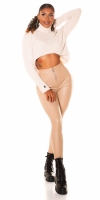 Pantaloni Sexy cu talie inalta piele ecologica fermoar