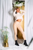 Pantaloni Sexy cu talie inalta piele ecologica fermoar