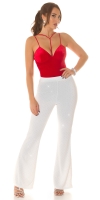 Pantaloni sexy evazati cu talie inalta sclipici
