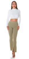 Pantaloni Sexy Must Have cu talie inalta cut