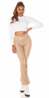 Pantaloni Sexy piele ecologica evazati