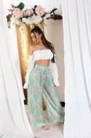 Pantaloni sexy pleated evazati de vara