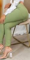 Pantaloni Sexy talie inalta cu press tinte