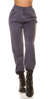 Pantaloni sport la moda cu talie inalta